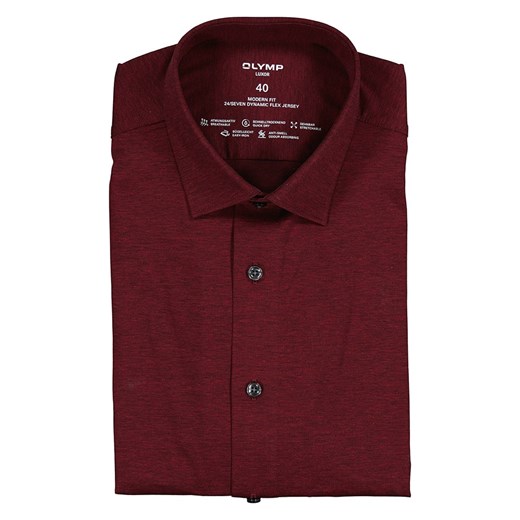 OLYMP Koszula - Modern fit - w kolorze czerwonym ze sklepu Limango Polska w kategorii Koszule męskie - zdjęcie 169910310