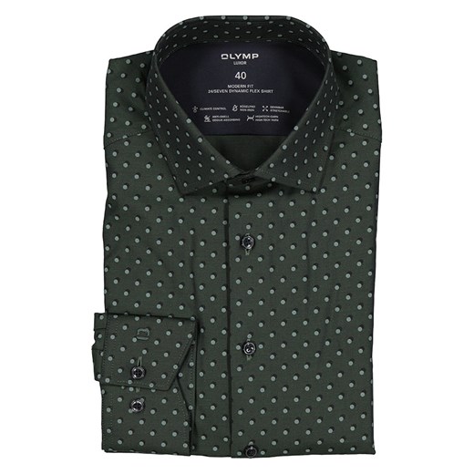 OLYMP Koszula &quot;Luxor&quot; - Modern fit - w kolorze zielonym ze sklepu Limango Polska w kategorii Koszule męskie - zdjęcie 169910321