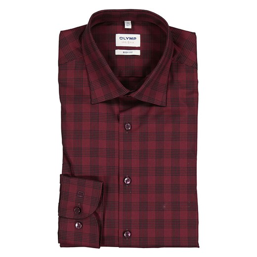 OLYMP Koszula &quot;Level 5&quot; - Body fit - w kolorze bordowym ze sklepu Limango Polska w kategorii Koszule męskie - zdjęcie 169910343
