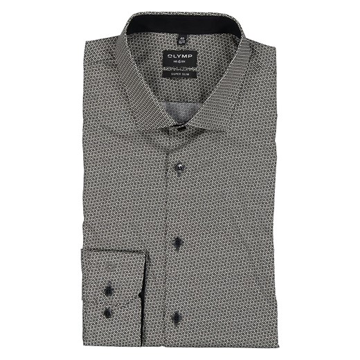 OLYMP Koszula &quot;No 6 six&quot; - Super Slim fit - w kolorze szarym ze sklepu Limango Polska w kategorii Koszule męskie - zdjęcie 169910360