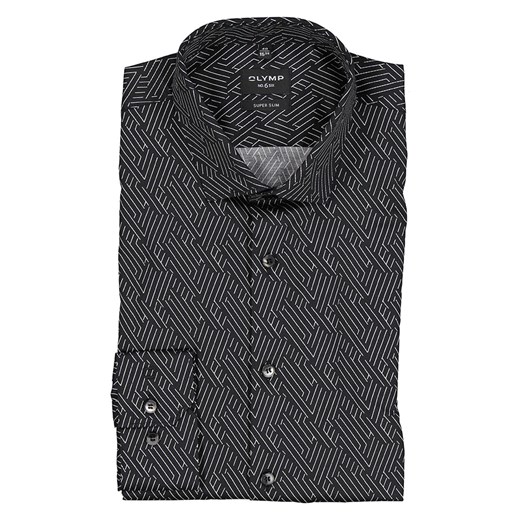 OLYMP Koszula &quot;No 6 six&quot; - Super Slim fit - w kolorze czarnym ze sklepu Limango Polska w kategorii Koszule męskie - zdjęcie 169910362