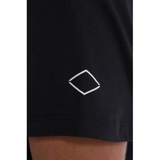 T-shirt męski czarny Replay z krótkim rękawem 