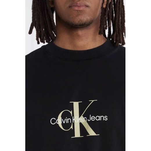 T-shirt męski Calvin Klein czarny z napisem 