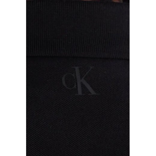 T-shirt męski czarny Calvin Klein casual z krótkim rękawem 