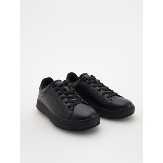Reserved - Sneakersy z imitacji skóry - czarny Reserved 45 Reserved
