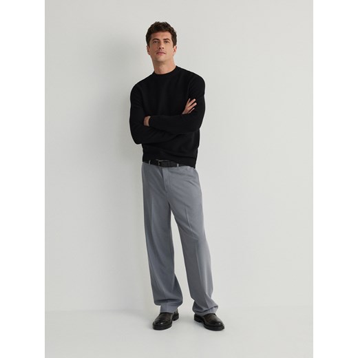 Reserved - Strukturalny sweter - czarny ze sklepu Reserved w kategorii Swetry męskie - zdjęcie 169935523