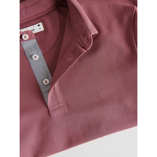 Reserved - Koszulka polo regular - jasnofioletowy Reserved M Reserved