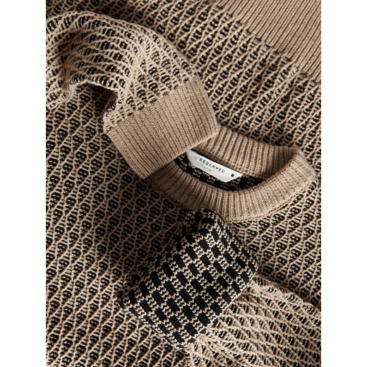 Reserved - Strukturalny sweter - beżowy Reserved S Reserved