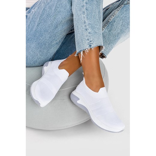 Białe buty sportowe slip on Casu 26/3/21/W Casu 38 Casu.pl