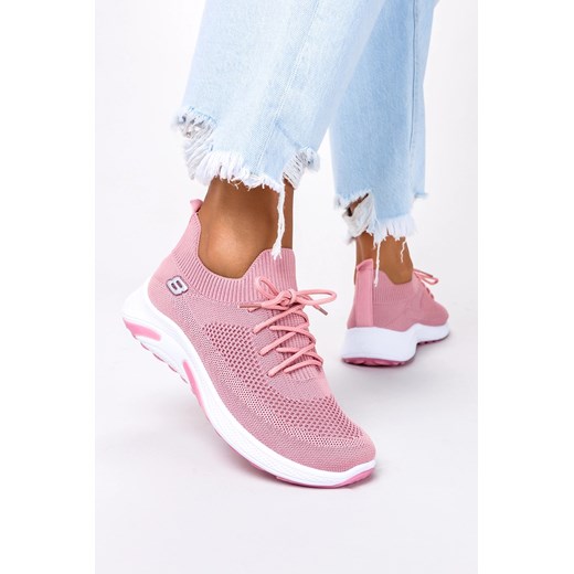 Różowe sneakersy Casu buty sportowe sznurowane 39-3-22-P Casu 39 Casu.pl