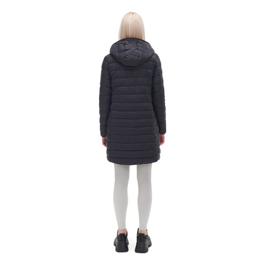 Cropp - Czarny dwustronny płaszcz - czarny Cropp XL Cropp