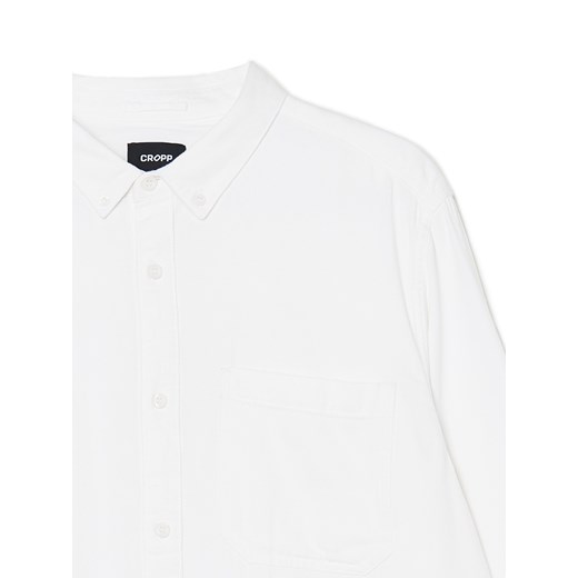 Cropp - Biała bawełniana koszula - biały Cropp XS Cropp