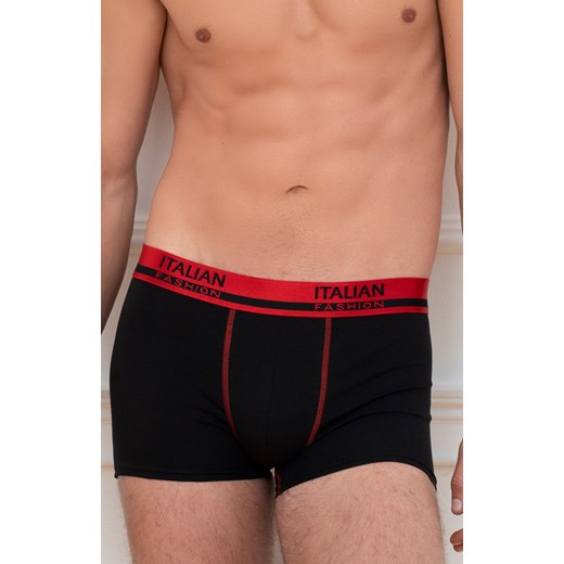 Czarne bokserki męskie Rafael, Kolor czarny, Rozmiar M, Italian Fashion ze sklepu Intymna w kategorii Majtki męskie - zdjęcie 169960293