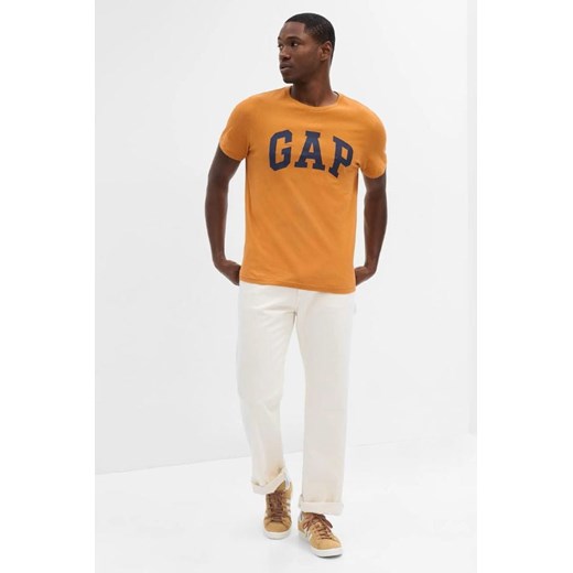 t-shirt męski gap 550338 żółty ze sklepu Royal Shop w kategorii T-shirty męskie - zdjęcie 169960924