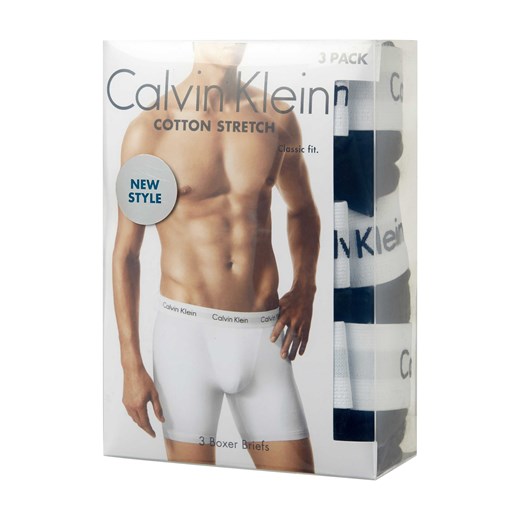Bokserki w stylu retro o kroju classic fit w zestawie 3 szt. — długie nogawki Calvin Klein Underwear M Peek&Cloppenburg 