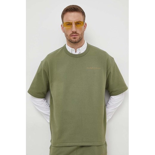 Polo Ralph Lauren bluza męska kolor zielony gładka 710934740 ze sklepu ANSWEAR.com w kategorii Bluzy męskie - zdjęcie 169966803