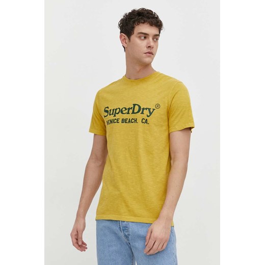 T-shirt męski Superdry na wiosnę młodzieżowy z krótkim rękawem 