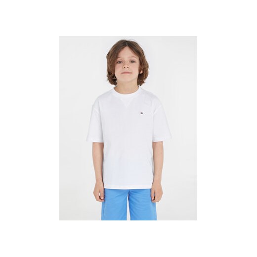 Tommy Hilfiger T-Shirt Essential KB0KB08575 M Biały Regular Fit ze sklepu MODIVO w kategorii T-shirty chłopięce - zdjęcie 169973660