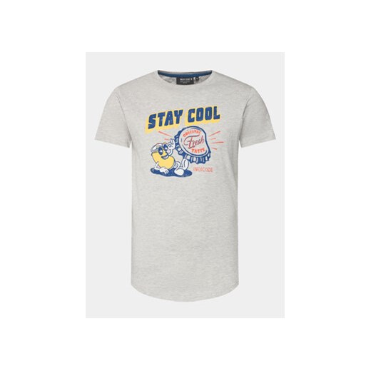 INDICODE T-Shirt Chill 40-934 Szary Regular Fit ze sklepu MODIVO w kategorii T-shirty męskie - zdjęcie 169973663