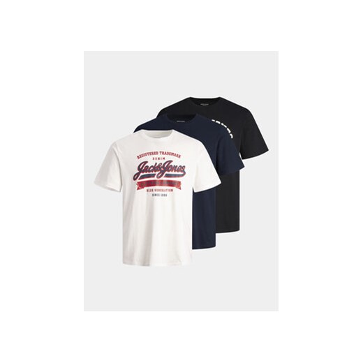 Jack&Jones Komplet 3 t-shirtów Logo 12257008 Kolorowy Standard Fit ze sklepu MODIVO w kategorii T-shirty męskie - zdjęcie 169973712
