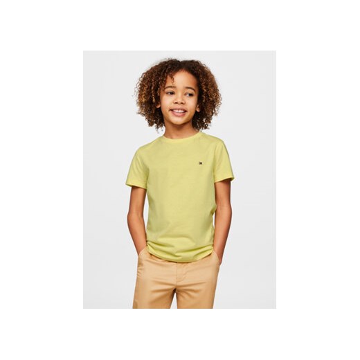 Tommy Hilfiger T-Shirt Essential KB0KB06879 D Żółty Regular Fit ze sklepu MODIVO w kategorii T-shirty chłopięce - zdjęcie 169973721