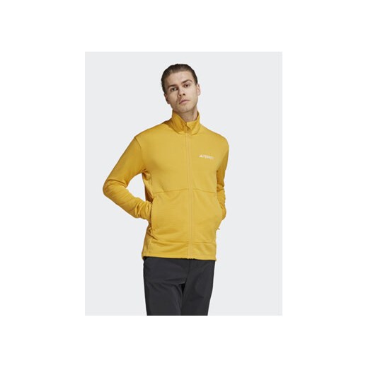 adidas Bluza IB1815 Żółty Slim Fit ze sklepu MODIVO w kategorii Bluzy męskie - zdjęcie 169973733