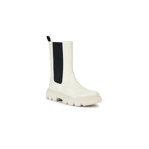 Geox Kozaki J Junette J36HVE 0BCNH C1M9B D Écru Geox 38 promocyjna cena MODIVO