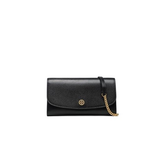 Tory Burch Torebka Robinson Chain Wallet 137152 Czarny ze sklepu MODIVO w kategorii Kopertówki - zdjęcie 169973920