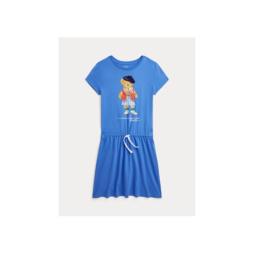 Polo Ralph Lauren Sukienka codzienna 313934978001 Niebieski Regular Fit ze sklepu MODIVO w kategorii Sukienki dziewczęce - zdjęcie 169973980