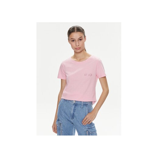 Liu Jo T-Shirt Moda M/C MA4395 J6308 Różowy Regular Fit ze sklepu MODIVO w kategorii Bluzki damskie - zdjęcie 169974054