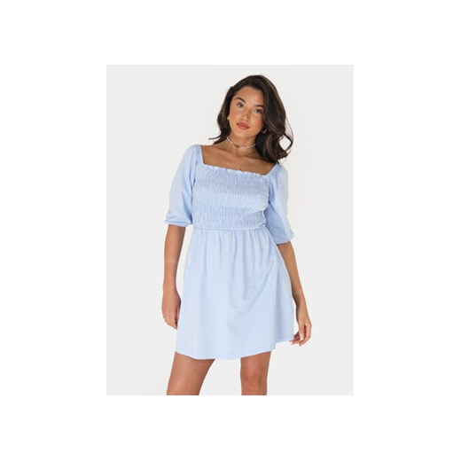 Brave Soul Sukienka letnia LDRJ-624FOLLEN Niebieski Straight Fit ze sklepu MODIVO w kategorii Sukienki - zdjęcie 169974094