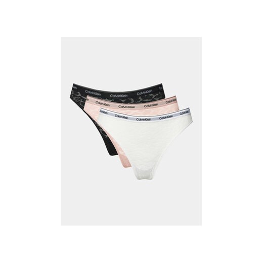 Calvin Klein Underwear Komplet 3 par fig brazylijskich 000QD5225E Kolorowy ze sklepu MODIVO w kategorii Majtki damskie - zdjęcie 169974140