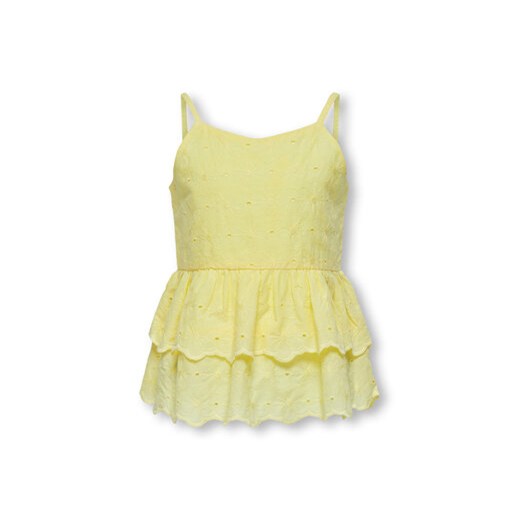 Kids ONLY Top 15296968 Żółty Regular Fit ze sklepu MODIVO w kategorii Sukienki dziewczęce - zdjęcie 169974243