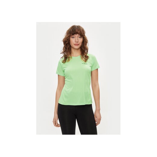 Columbia Koszulka techniczna Cirque River™ 2072435 Zielony Regular Fit ze sklepu MODIVO w kategorii Bluzki damskie - zdjęcie 169974281