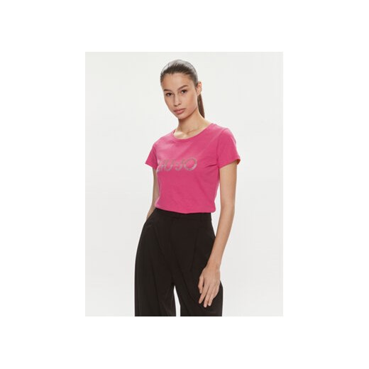 Liu Jo T-Shirt VA4216 JS923 Różowy Regular Fit ze sklepu MODIVO w kategorii Bluzki damskie - zdjęcie 169974361