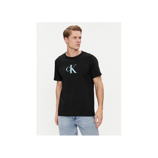 Calvin Klein Swimwear T-Shirt KM0KM00971 Czarny Regular Fit ze sklepu MODIVO w kategorii T-shirty męskie - zdjęcie 169974442