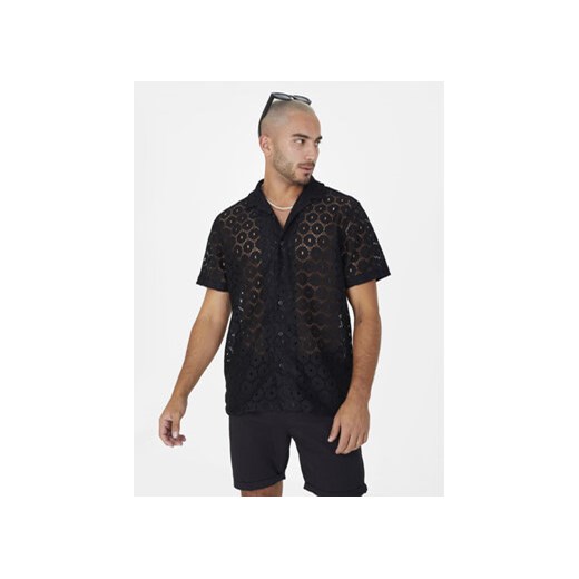 Brave Soul Koszula MSH-48JOSEPHB Czarny Straight Fit ze sklepu MODIVO w kategorii Koszule męskie - zdjęcie 169974500