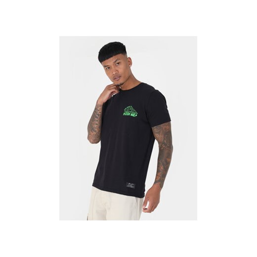 Brave Soul T-Shirt MTS-149FRANCHISE Czarny Straight Fit ze sklepu MODIVO w kategorii T-shirty męskie - zdjęcie 169974604