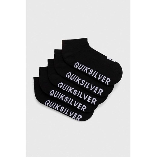 Quiksilver skarpetki 5-pack męskie kolor czarny Quiksilver ONE ANSWEAR.com