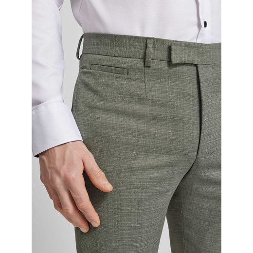 Spodnie do garnituru o kroju slim fit z efektem melanżu model ‘Kynd’ Strellson 52 Peek&Cloppenburg 
