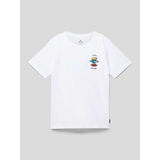 T-shirt z nadrukiem z logo ze sklepu Peek&Cloppenburg  w kategorii T-shirty chłopięce - zdjęcie 169991261