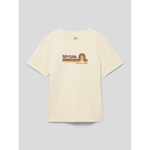 T-shirt z nadrukiem z logo ze sklepu Peek&Cloppenburg  w kategorii T-shirty chłopięce - zdjęcie 169991410