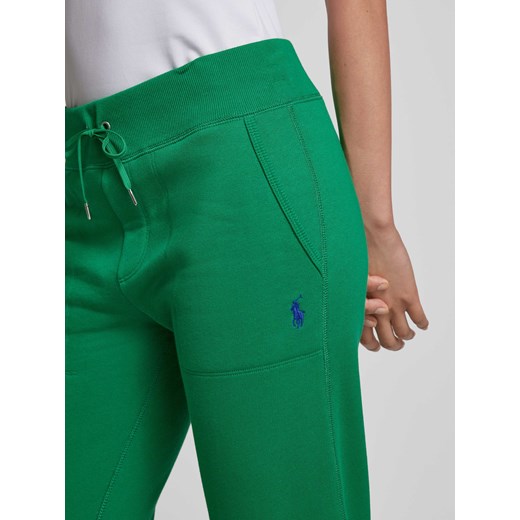 Spodnie damskie zielone Polo Ralph Lauren w sportowym stylu 