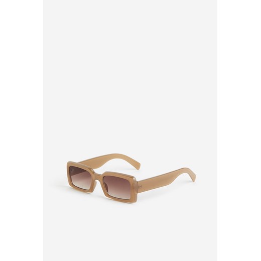 H & M - Prostokątne okulary przeciwsłoneczne - Beżowy ze sklepu H&M w kategorii Okulary przeciwsłoneczne męskie - zdjęcie 169992210