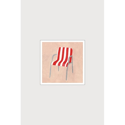 H & M - Iga Illustrations - Summerchair - Różowy ze sklepu H&M w kategorii Dekoracje ścienne - zdjęcie 169992522