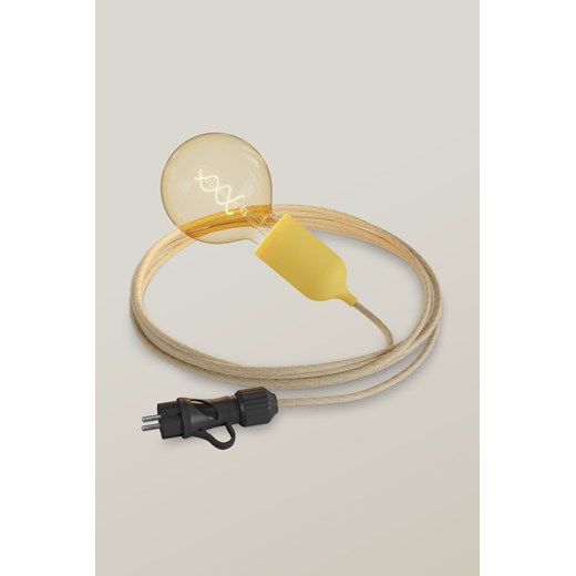 H & M - Zewnętrzna Lampa Plug-in Pastel Z Żarówką - Złoty ze sklepu H&M w kategorii Oświetlenie ogrodowe - zdjęcie 169992534