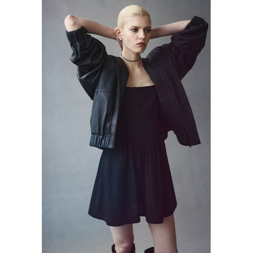 H & M - Sukienka z domieszką lnu - Czarny ze sklepu H&M w kategorii Sukienki - zdjęcie 169992634