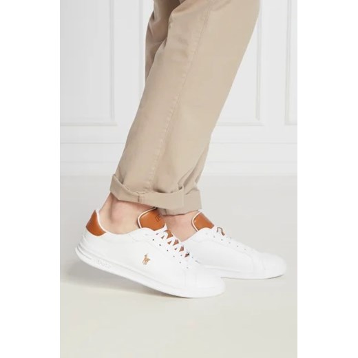 Białe buty sportowe męskie Polo Ralph Lauren skórzane 