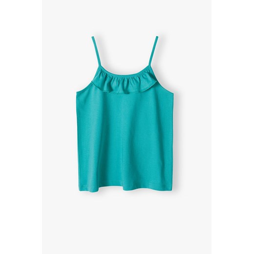 Letnia zielona koszulka dla dziewczynki ze sklepu 5.10.15 w kategorii Bluzki dziewczęce - zdjęcie 169994432