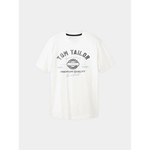 Tom Tailor T-Shirt 1037735 Biały Regular Fit ze sklepu MODIVO w kategorii T-shirty męskie - zdjęcie 169995451